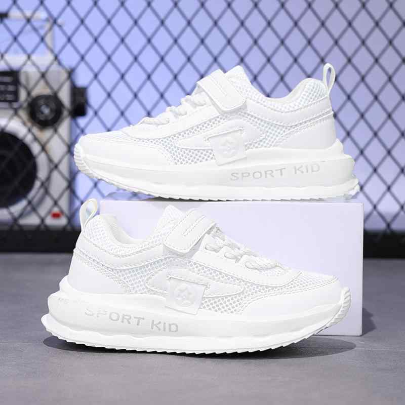 Sneakers - スニーカー キッズ 白スニーカー 子供靴 男の子 女の子 通学履き 小学生 幼稚園 保育園 運動靴 軽量 滑り止め 通気性 メッシュ 春夏秋冬 白 青 ピンク系