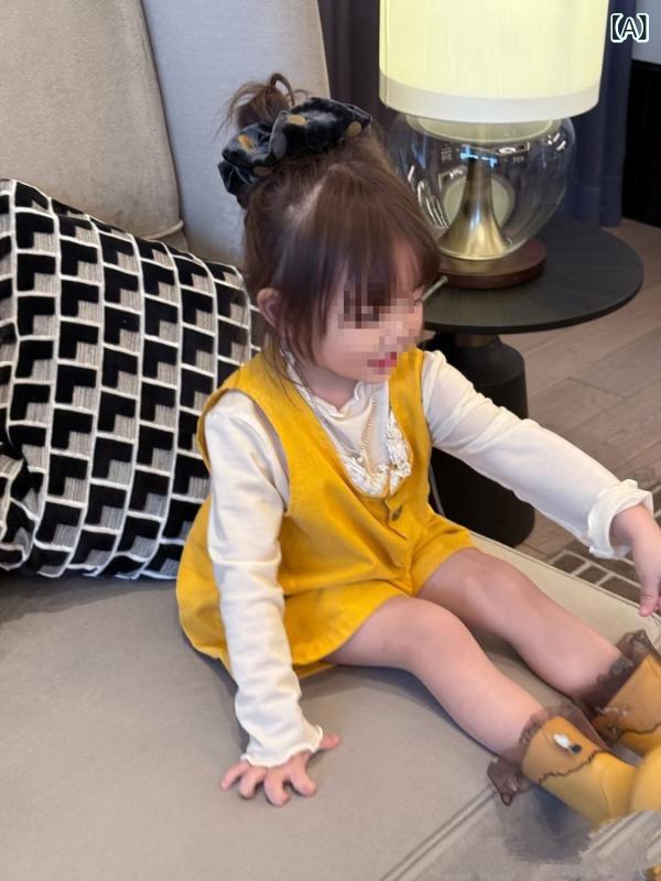 子供服 パンツ セットアップ 春秋 女の子 韓国風 かわいい オーバーオール 2点セッ...