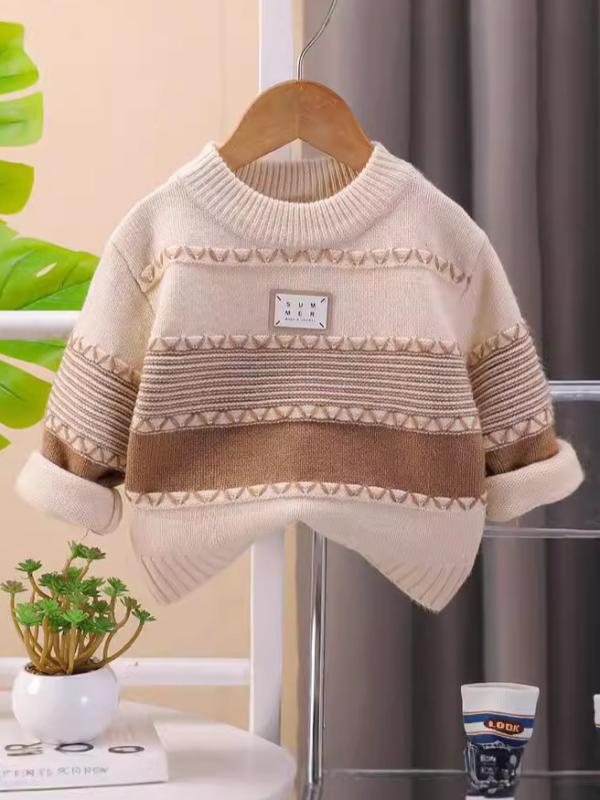 [{"output":"・カテゴリ: 子供用セーター・対象: 男女兼用・生地: 柔らかい加工・スタイル: 韓国版・対象年齢: 3～8歳 (100～140cm)・シーズン: 春、秋・糸の太さ: 細い毛糸・厚さ: 厚手・袖丈: 長袖・留め具: プルオーバー・柄: 動物、ストライプ、格子柄、漫画・実写画像: モデルなし・要素: 漫画、かわいい・AQL検査基準: 4.0・襟型: ラウンドネック・フード: フードなし・カラー: ライトブラウン、オリーブグリーン・対応身長: 90cm、100cm、110cm、120cm、130cm・主な生地: ポリエステル・主な生地の成分含有量: 90%・安全レベル: A・衣類の前立て: プルオーバー・製品カテゴリ: 子供用セーター"}]