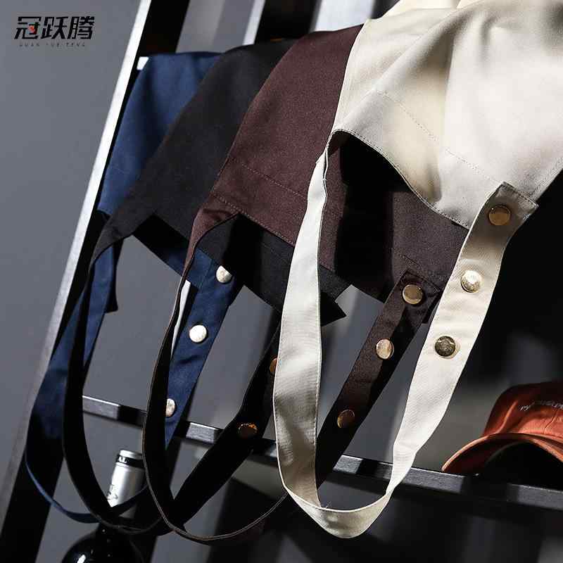 エプロン 美容 レディース ロゴ プリント カフェ ネイルサロン ワーク 仕事用 作業用 ポリエステル 無袖 汚れ防止 ブラック カーキ ネイビー ベージュ グレー