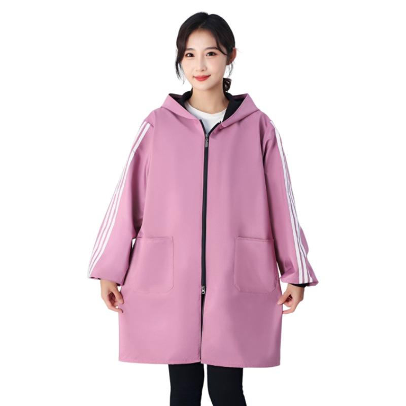 エプロン レディース メンズ 長袖 防寒 撥水 厚手 裏起毛 暖かい スモック 割烹着 作業着 汚れ防止 袖..