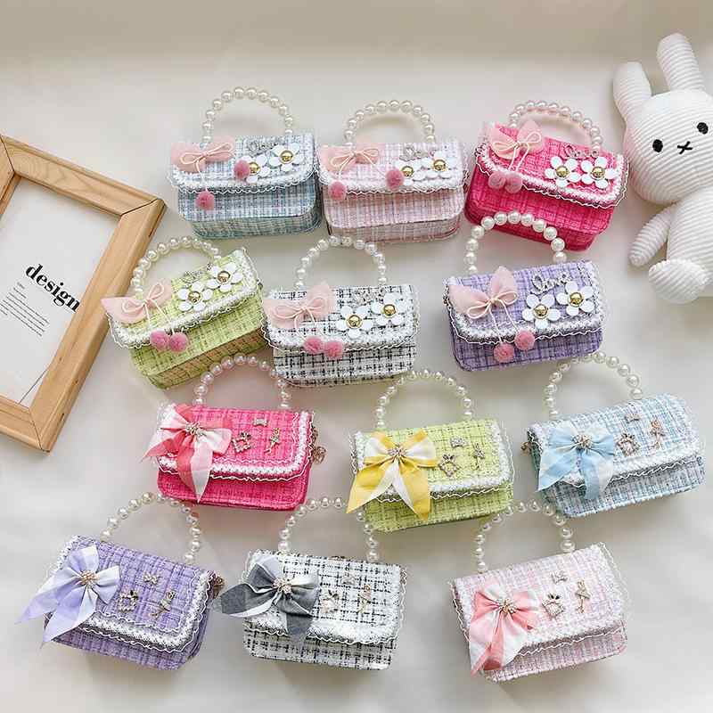 子供用バッグ 女の子 韓国風 パール