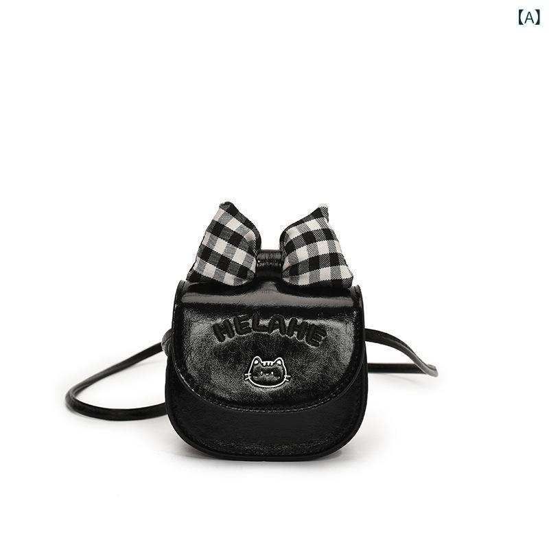 キッズ ショルダーバッグ かわいい 猫 子ども 幼稚園児 プリンセス ミニ ポシェット 女の子 フェイクレ..