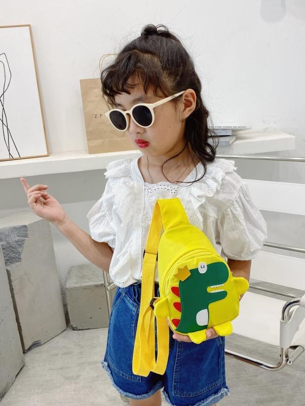 Lesson Bags - 子供 リュックサック 女の子 幼稚園 保育園 小学生 ナイロン 減圧 負担軽減 アニマル かわいい 車縫線 ブラック ピンク イエロー グリーン ブルー