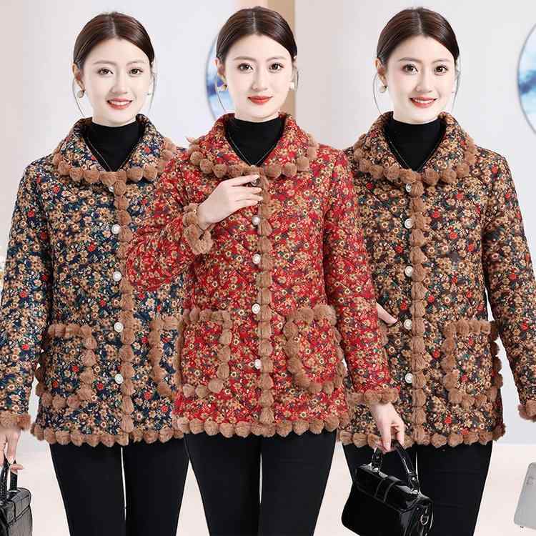 コート レディース 冬服 中綿 シニア 婦人服 裏起毛 アウター ミドル丈 あったか 防寒着 ゆったり おしゃれ XL 2XL 3XL 4XL 5XL 赤 茶 紺 shadowtail-10724870 シャドーテール パッケージ画像