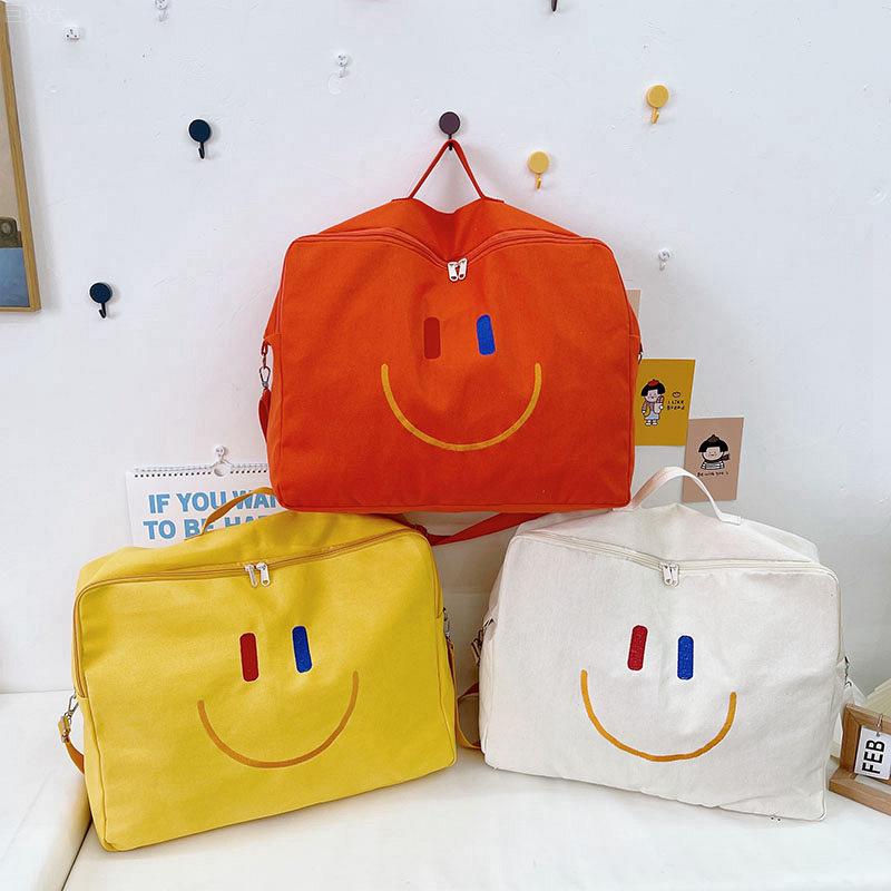 リュックサック キッズ 子供 幼稚園 帆布 キャンバス 大容量 ショルダーバッグ 手提げ お 着替え入れ 被布 収納 防水 軽量 かわいい おしゃれ 女の子 男の子 5L 白 黄色 緑