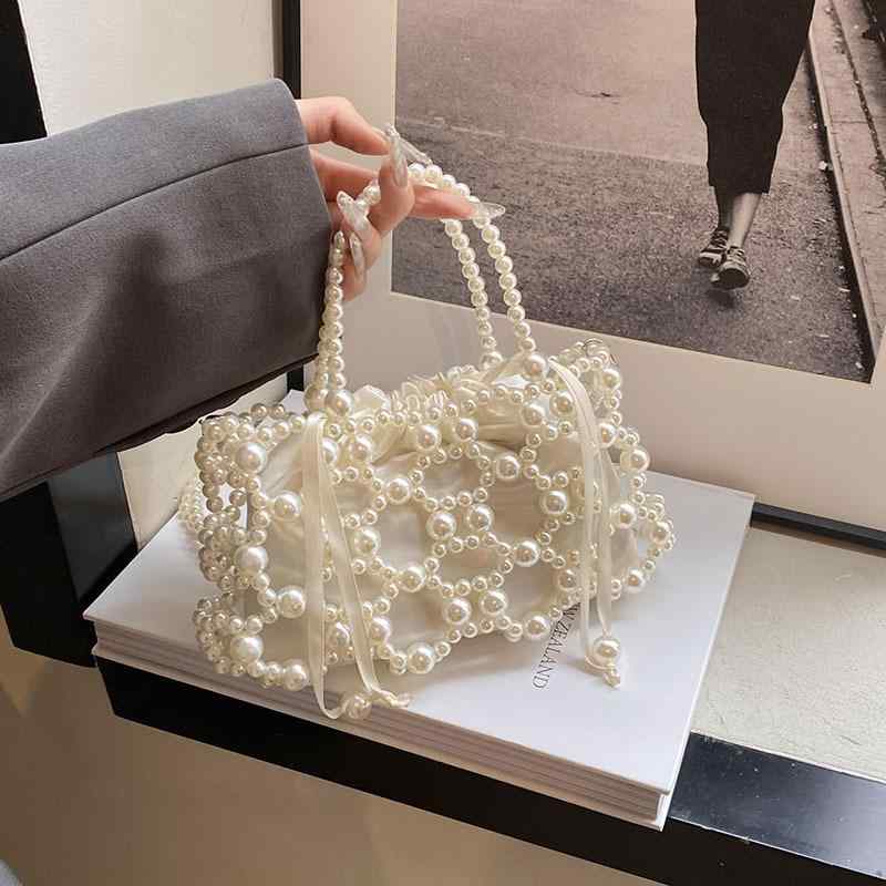 子供用 バッグ 手編み ビーズ ハン�