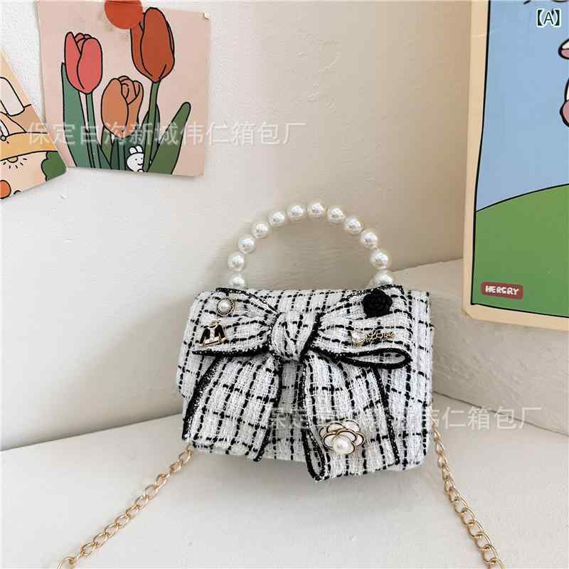 子供用 バッグ パール コットンリネ