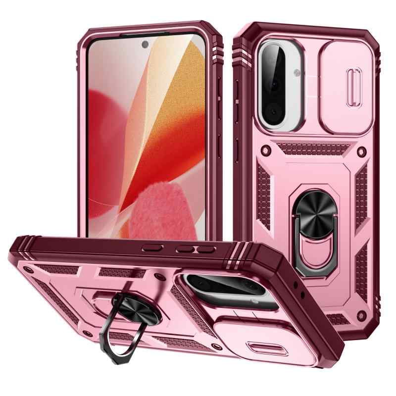 スマホケース Samsung Galaxy A56 5G A36 5G A26 5G 耐衝撃 TPU PC ハイブリッドケース リングスタンド マグネット 車載ホルダー対応 落下防止 ブラック レッド ブルー ピンク グリーン シルバー