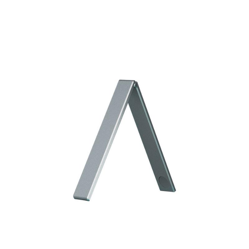 スマホ タブレット スタンド 卓上 アルミ合金 マグネット 折り畳み式 ポータブル 携帯ホルダー 銀色