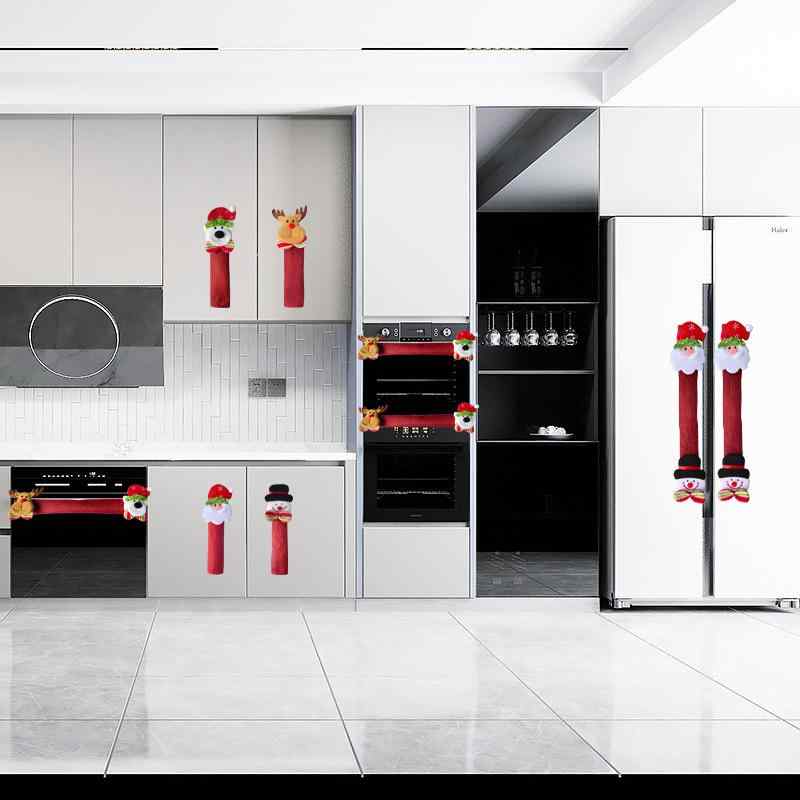 クリスマス 飾り 冷蔵庫 オーブン レンジ 取っ手 カバー 保護 かわいい ホーム デコレーション