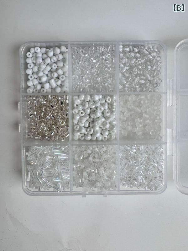 DIY ジュエリー セット ミックス ビーズ スマホチェーン ネックレス 指輪 グラスビーズ アクセサリー パーツ 手芸 ハンドメイド 素材 アソート