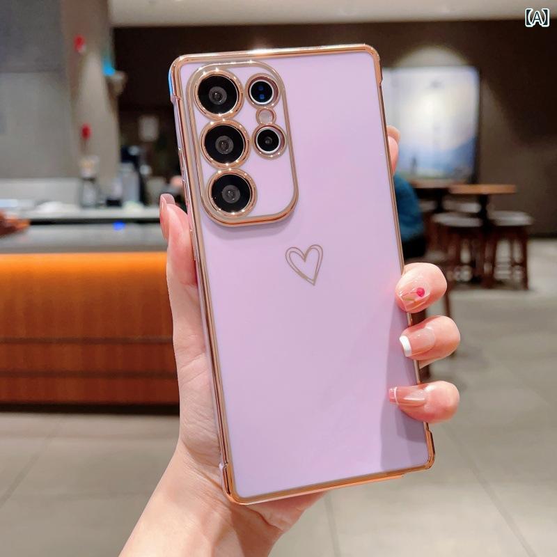 スマホケース iPhone Android サムスン ハート キャンディカラー シリコンケース シンプル スマホカバー かわいい おしゃれ 2