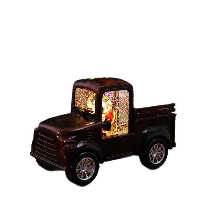 クリスマス ミニカー オブジェ クリスマス雑貨 置物 注水式 玩具 ヨーロッパ風 古典的