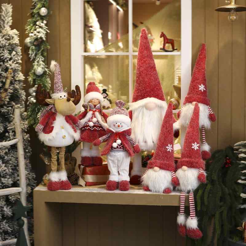 クリスマス デコレーション 雪だるま トナカイ 人形 かわいい 置物 樹脂 美式 モダン アート