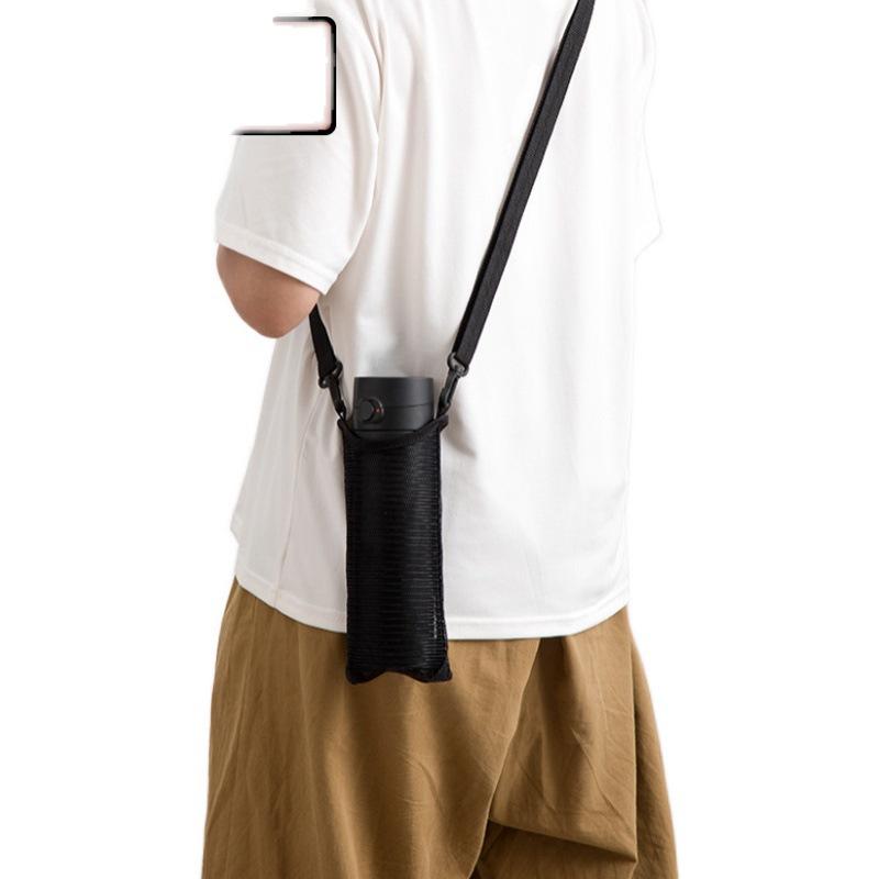 水筒カバー レディース メンズ キッズ ストラップ付き 網目模様 無地 ボトルホルダー 斜めがけ 手提げ ..