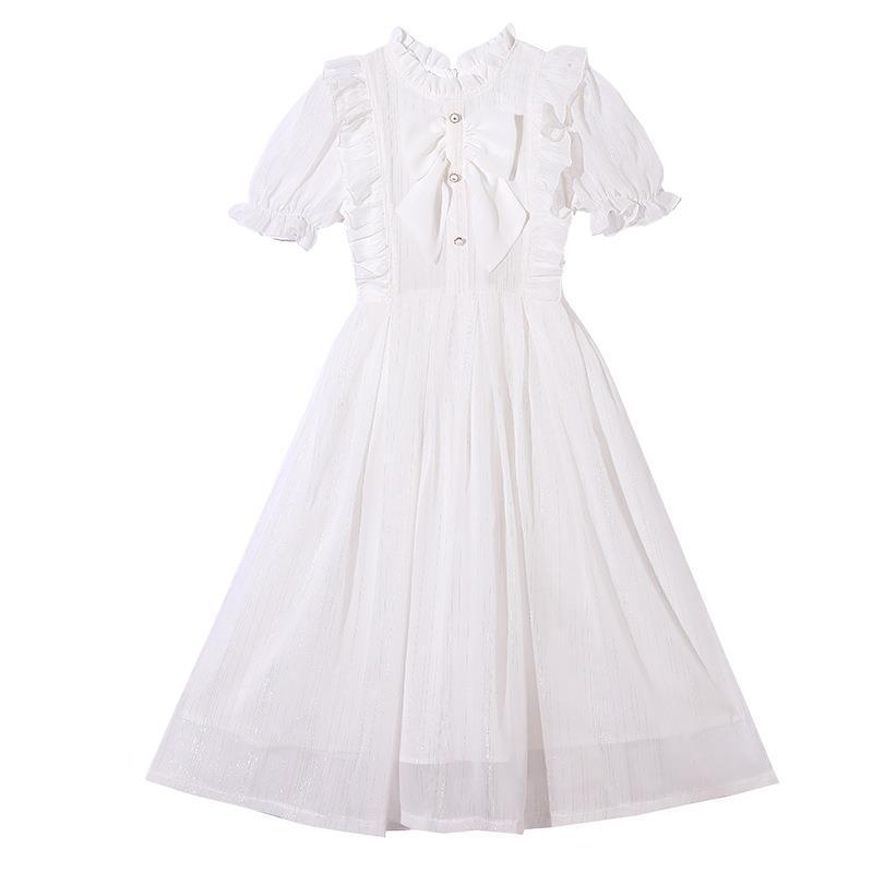 Rakuten - ワンピース 子供服 女の子 夏物 プリンセス Aライン シフォン チュール ノースリーブ ロング丈 発表会 結婚式 パーティー 110cm 120cm 130cm 140cm 150cm 160cm 170cm