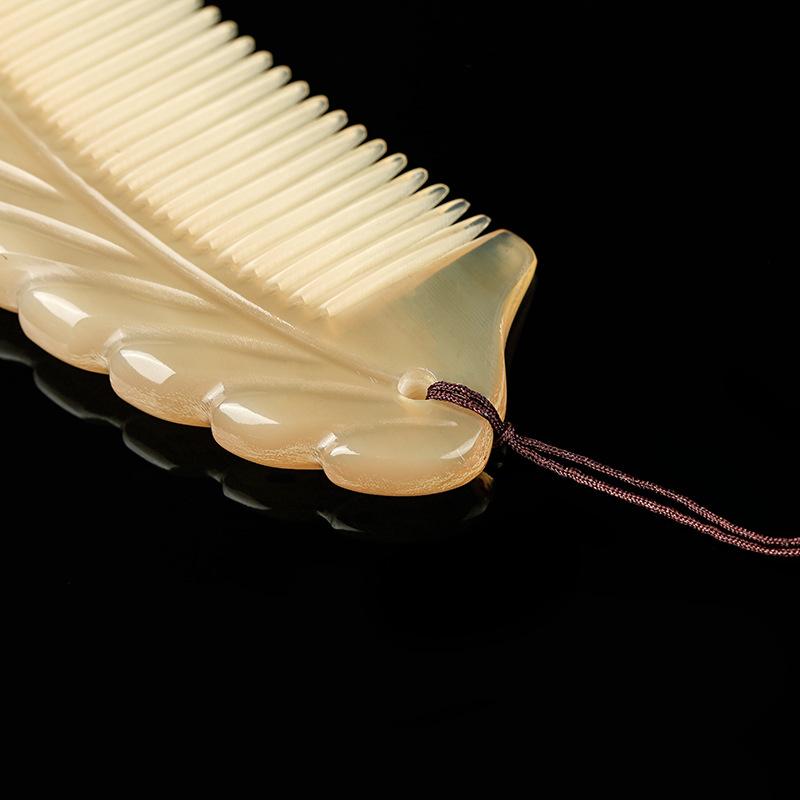 ヘアブラシ レディース 静電気防止 マッサージ 櫛 くし 頭皮ケア 牛角 海豚 花柄 経絡 福州