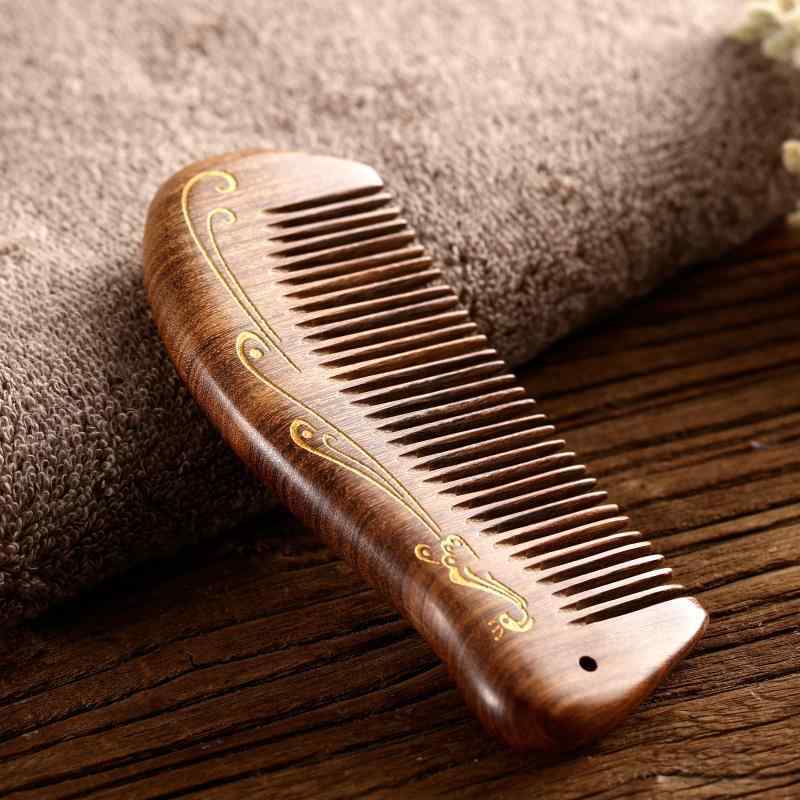 ヘアブラシ レディース メンズ 黒金檀 孔雀 檀木 旅行 携帯用 実用的 ギフト