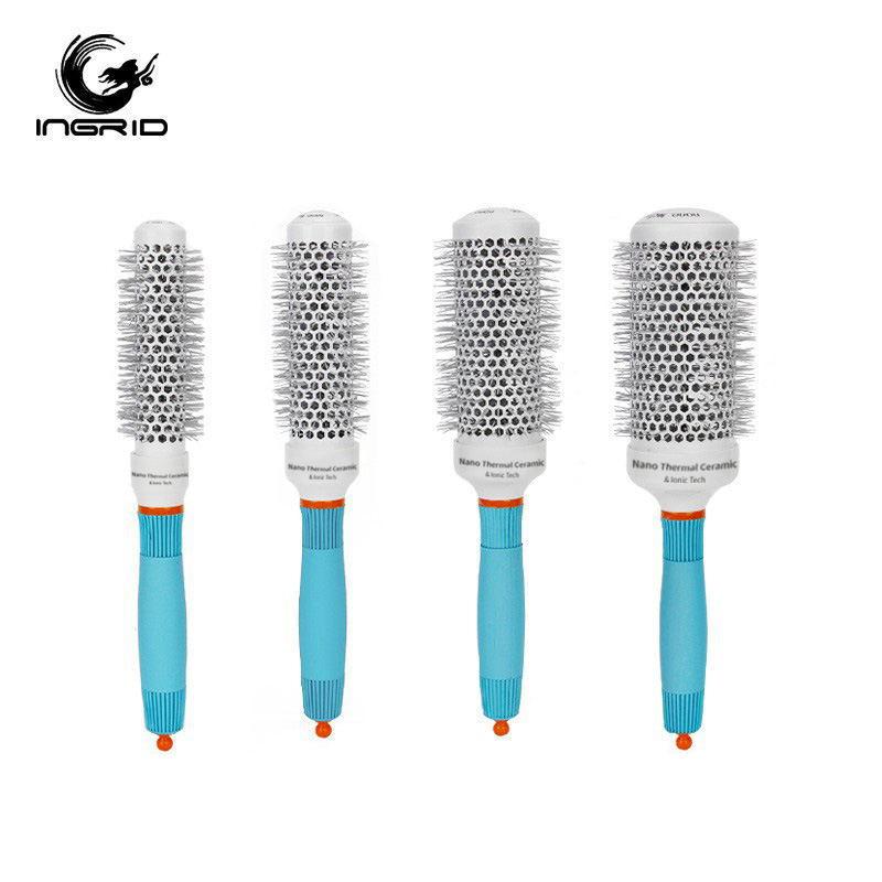 ヘアブラシ ロールブラシ カール 耐熱 ナイロン 美容師 プロ仕様 ブロー 髪 スタイリング