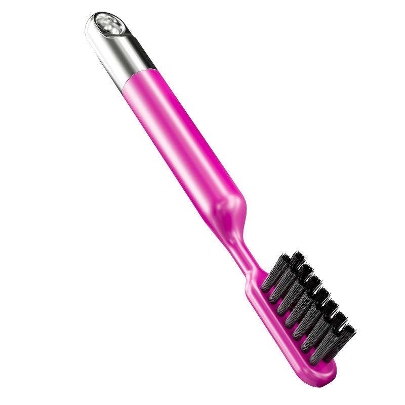 ヘアブラシ クリーニングブラシ 櫛 メンテナンス用品 気嚢 クッション ヘアー 猪毛 木製 頭皮 新陳代謝促進
