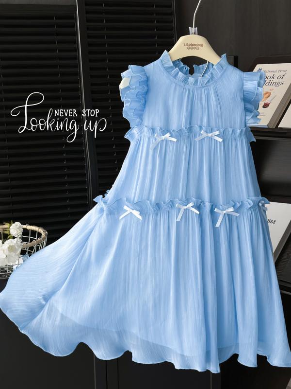 ワンピース キッズ 女の子 子供服 チュール Aライン ノースリーブ 膝丈 発表会 結婚式 パーティー お呼ばれ 春夏