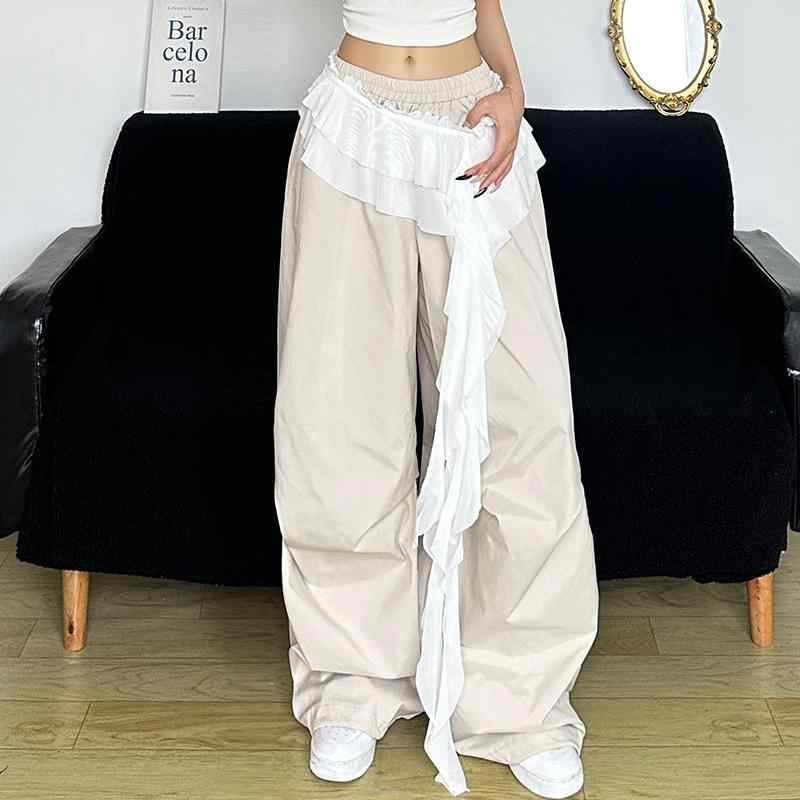 スカート レディース 春夏 不規則スカート ミニスカート 白 街頭風 高腰 ポリエステル 快適 伸縮性