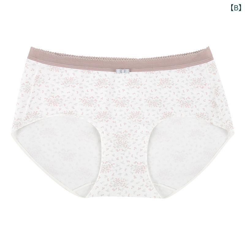 パンツ レディース ショーツ かわいい コットン 通気性 抗菌 シームレス スタンダード スタンダードショーツ 中腰 花柄 普段使い 3