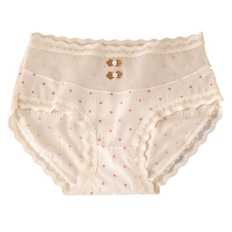 Capri Pants - ショーツ レディース かわいい レース チャイナドレス風 少女 中 waist 纯欲 シースルー パンツ パンティー