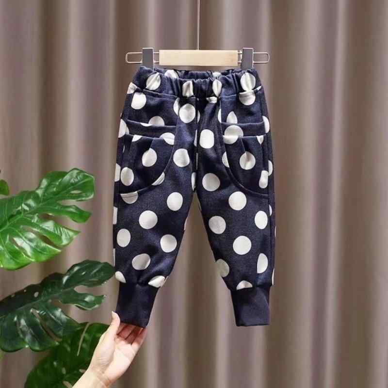 子供服 パンツ 女の子 ハーレムパンツ 春秋 ズボン スポーツパンツ 水玉模様 ウエストゴム 女児 普段着 通園 通学 80cm 90cm 100cm 110cm 120cm 130cm