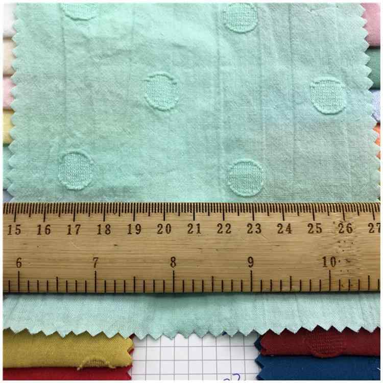 生地 子供服 全綿 砂洗い ドット柄 ジャガード ワンピース ブラウス かわいい 小花柄 提花布