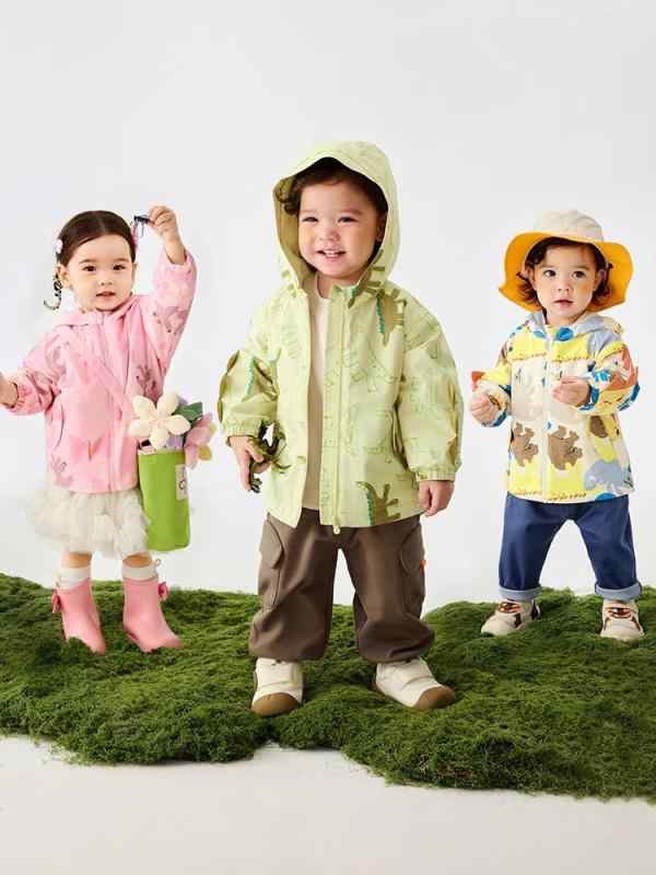 子供服 アウター ベビー服 ジャケット 春秋 防風 防雨 撥水加工 幼児 男女兼用 80cm 90cm 100cm 110cm 120cm 130cm 聚酯纤维