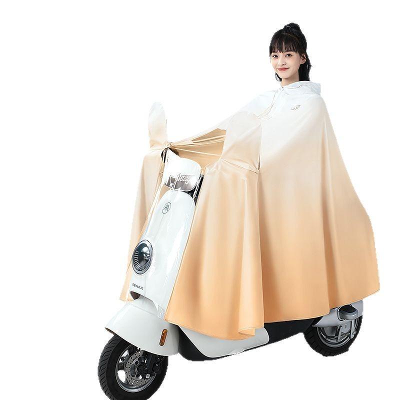 バイク用レインコート 男女兼用 ポンチョ 撥水 防水 暴雨対策 スクーター用 レインポンチョ シングル 3..