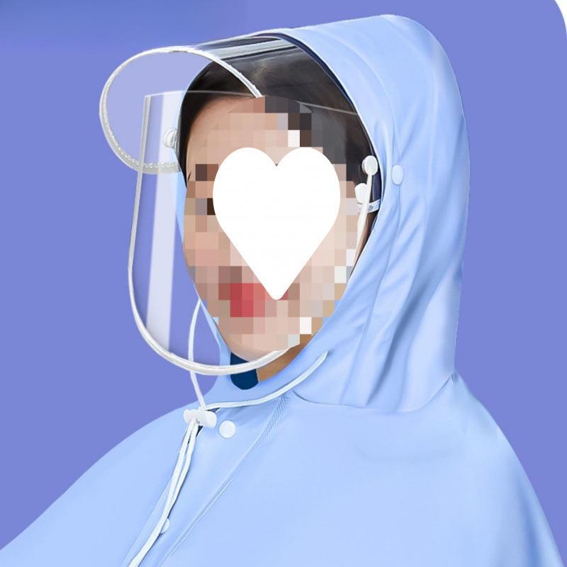 レインコート レディース バイク用 シングル ロング丈 全身 防水 防雨 厚手 ビッグサイズ 親子 ペア 4X..