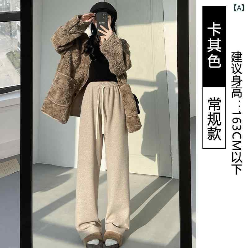 パンツ レディース 裏起毛 タオル地 糯米パン...の紹介画像2