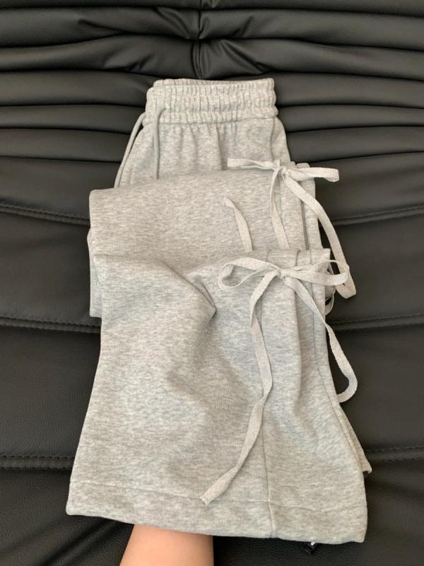 ・パンツのタイプ: ワイドレッグパンツ・パンツ丈: フルレングス・カラー: グレー, ピンク・サイズ: S, M, L, XL, 2XL・スタイル: エレガント・適用対象: 女性・製品カテゴリ: カジュアルパンツ・主な生地の組成: スパンデ...