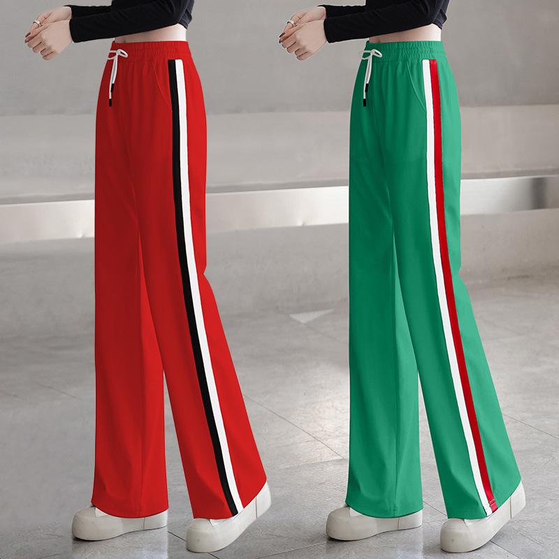 パンツ レディース ワイドパンツ 春夏 秋冬 高身長 低身長 ストレートパンツ ズボン 粘性繊維 ゆったり 普段使い 薄手 厚手 カジュアル ルームウェア 部屋着 赤 レッド 緑 グリーン 黒 ブラック 白 ホワイト 青 ブルー