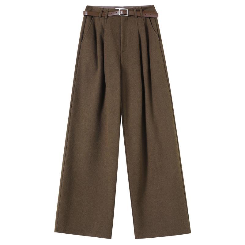 パンツ レディース 秋冬 高身長 ワイドパンツ 厚手 裏起毛 ストレート あったか ズボン ゆったり カジュアルパンツ オフィス きれいめ 美脚 脚長 伸縮性 無地 普段使い