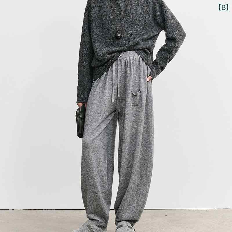 パンツ レディース ウール テーパードパンツ 暖パン ゆったり カジュアル 秋冬 リ...