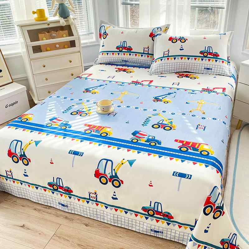 子供 寝具セット 綿100% 掛け布団カバー 枕カバー ベッドシーツ カー柄 アニメ柄 シングルサイズ