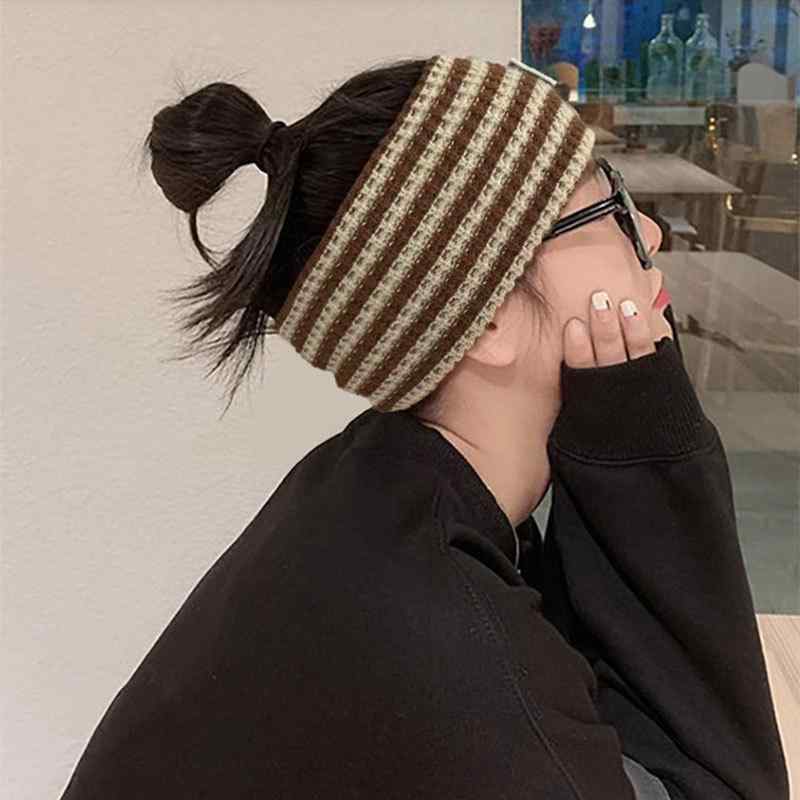 ヘアバンド レディース ターバン ニット スポーツ 汗止め ヘッドバンド 産後 防風 額保護 帽子 髪飾り ..