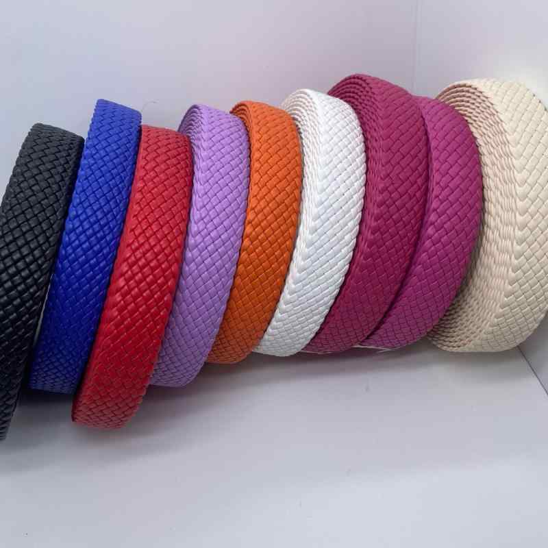 ベルト レザー 編み込み 4cm幅 ローマ風 サンダル DIY 手芸 9色 ブラック ネイビー レッド パープル オ..