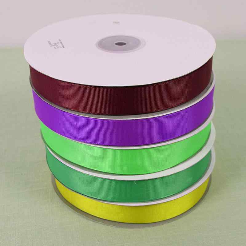 リボン ポリエステル グログランリボン 黒 白 カラー 6mm 10mm 12mm 15mm 20mm 幅 ラッピング 手芸 DIY..