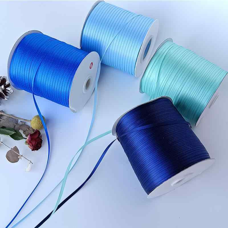 リボン ポリエステルリボン 3mm カラーラッピングリボン ミニ蝶結び タグ ギフト 包装 ワインレッド 赤..