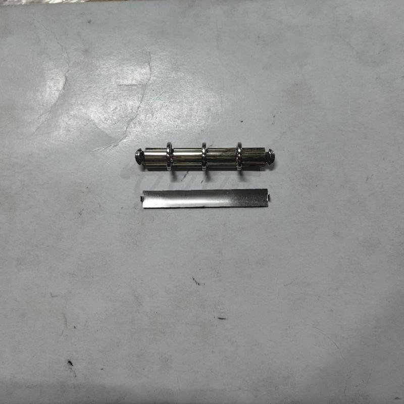 バインダー 3穴式 シルバー ファイル袋留め金具 幅10mm