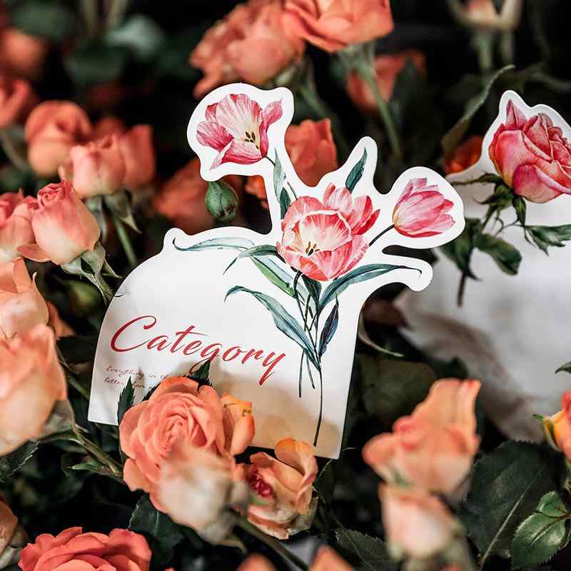 ポストカード 文芸風 花柄 植物 メッセージカード ギフト