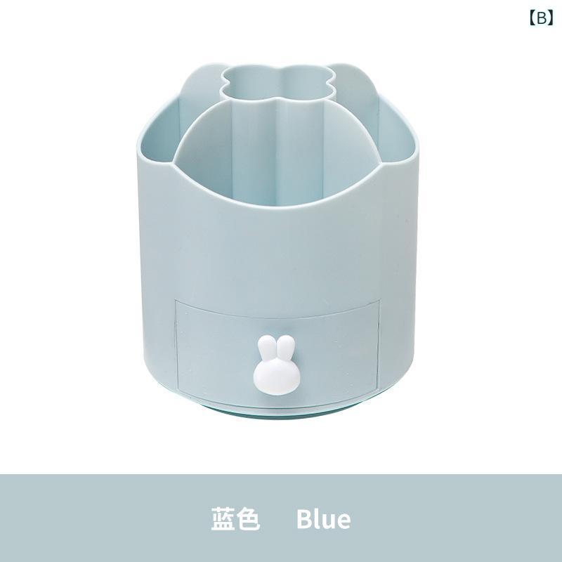 ペン立て 文具収納 360度回転 大容量 卓上収納 オフィス リビング デスク 筆箱 ペンケース 小物入れ 化粧ブラシホルダー プラスチック製 文房具入れ かわいい おしゃれ shadowtail-10761834 シャドーテール サンプル画像3