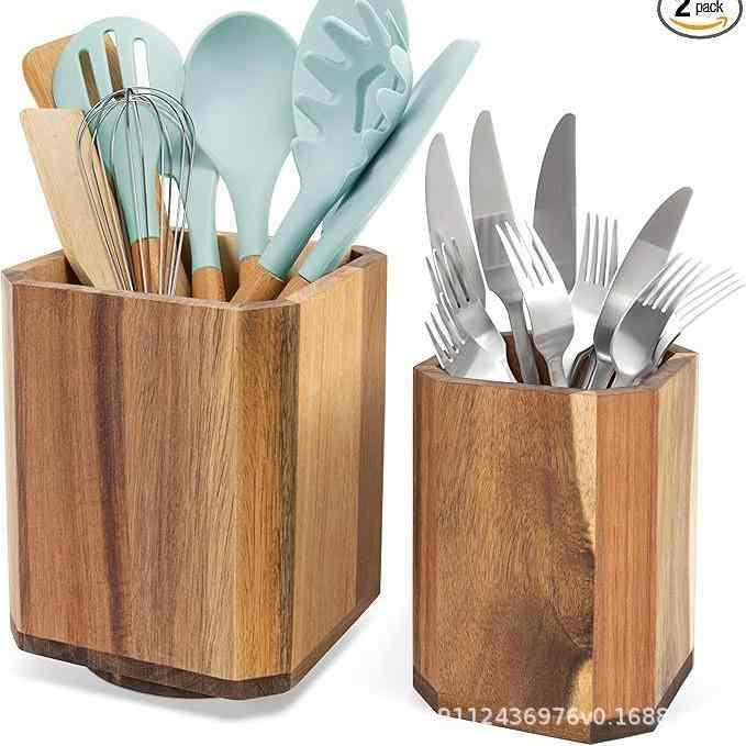 食器ラック 木製 カトラリーケース キッチン収納 回転式 箸立て ペン立て デスク収納 相思木 無垢材 大..