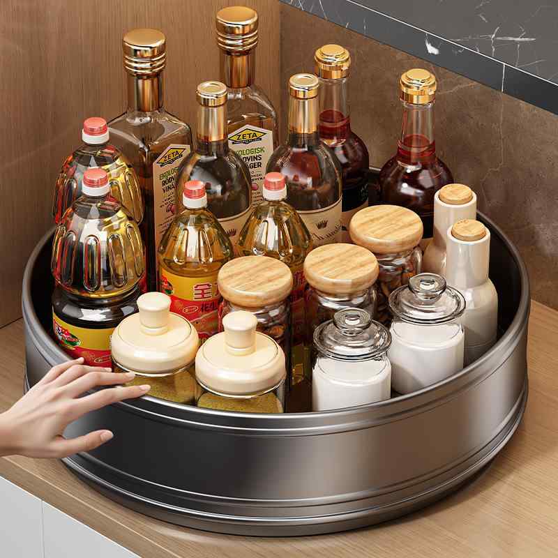 調味料ラック 調味料ボックス スパイスラック 回転式 大容量 キッチン収納 360度回転 卓上ラック おし..