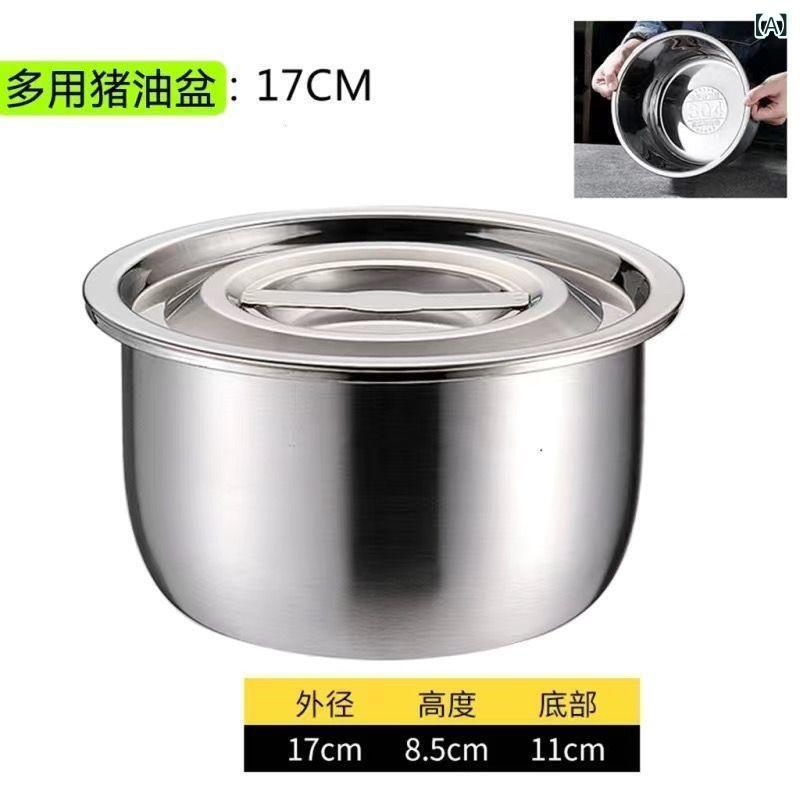 調理器具 ステンレス 油ポット 蓋付き 食品グレード 貯油容器 家庭用 業務用 耐熱 深型 オイルストッカー オイルポット 2